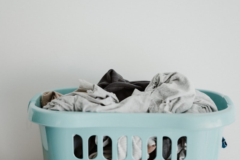 Neatly folded laundry